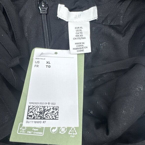 H&M Women’s All Over Sequin Mini Spaghetti Strap Tie Back Lined Dress Sz XL NEW - Picture 11 of 13